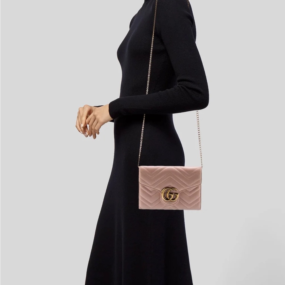 GG MARMONT MATELASSÉ MINI CROSSBODY BAG